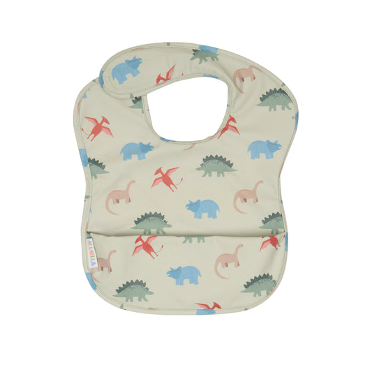 Recycled Pouch Bib - Dinosaurs