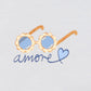 Piccolina  Sunglasses Tee - Soft Blue