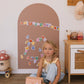 Magnetic Playwall™ | Magnetic Wall Decal For Kids & Playrooms - Clay