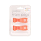 Pram Pegs 2 Pk - Coral