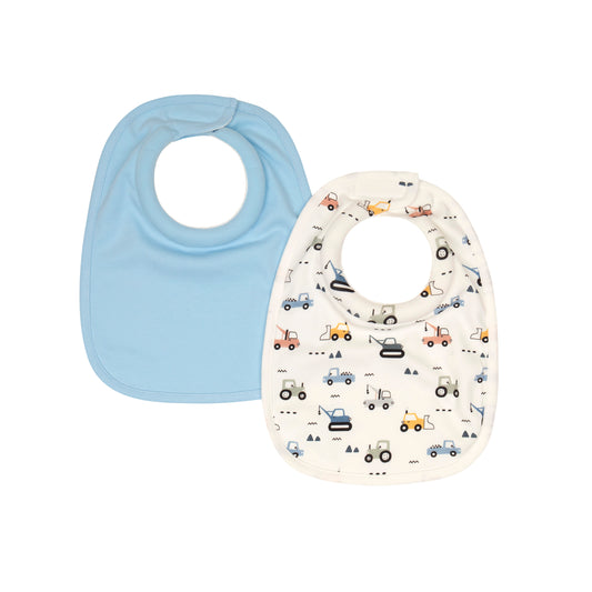 Roll Neck Bib 2pk - Diggers