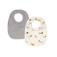 Roll Neck Bib 2pk - Dogs