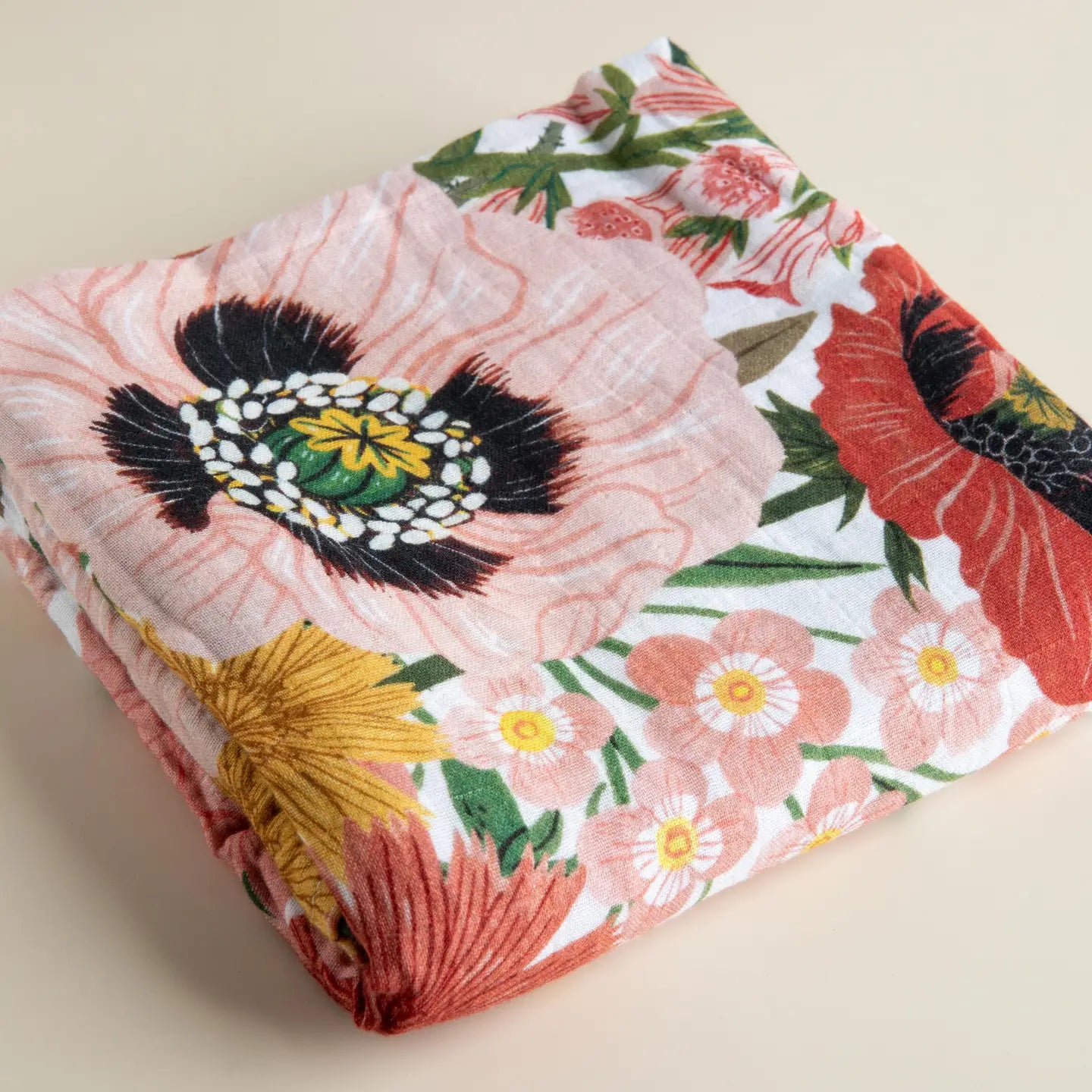 Les Fleurs Muslin Baby Swaddle