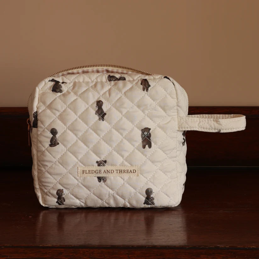 Quilted Change Bag - Teddy Bear