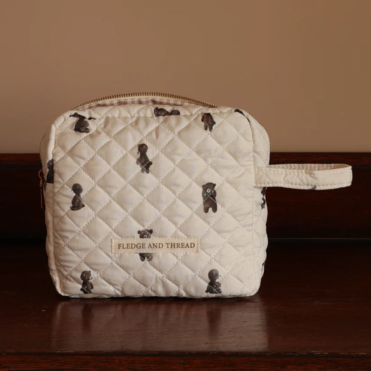 Quilted Change Bag - Teddy Bear