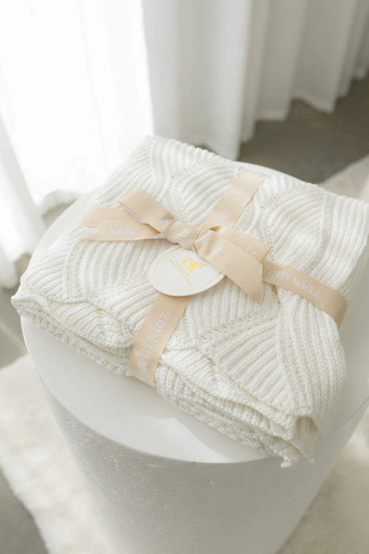 Keepsake Knit Blanket -  Ivory