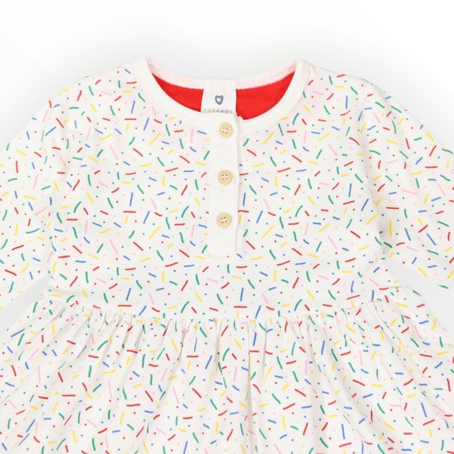 Sprinkles Cotton Dress - Beige