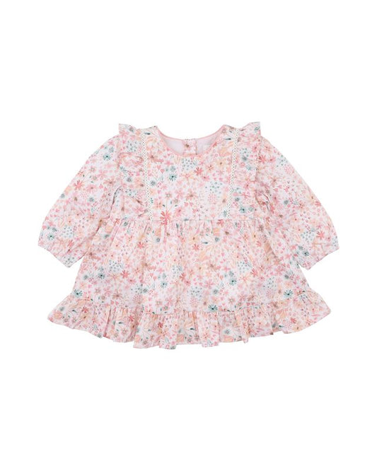 Fern Overlay Dress - Fern Floral