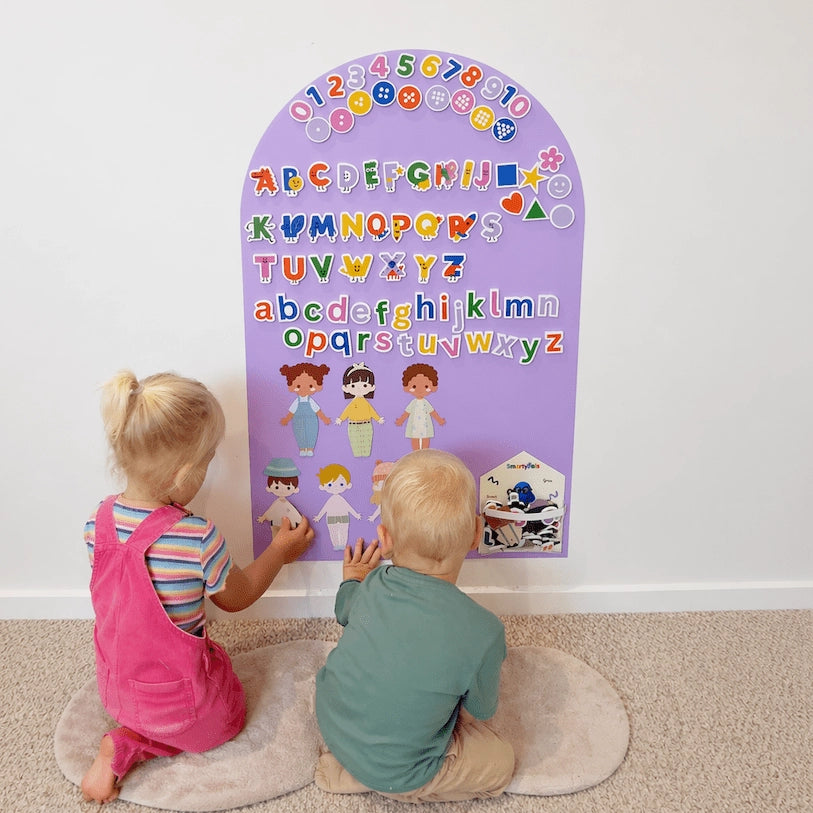 Magnetic Playwall™ | Magnetic Wall Decal For Kids & Playrooms - Lavender