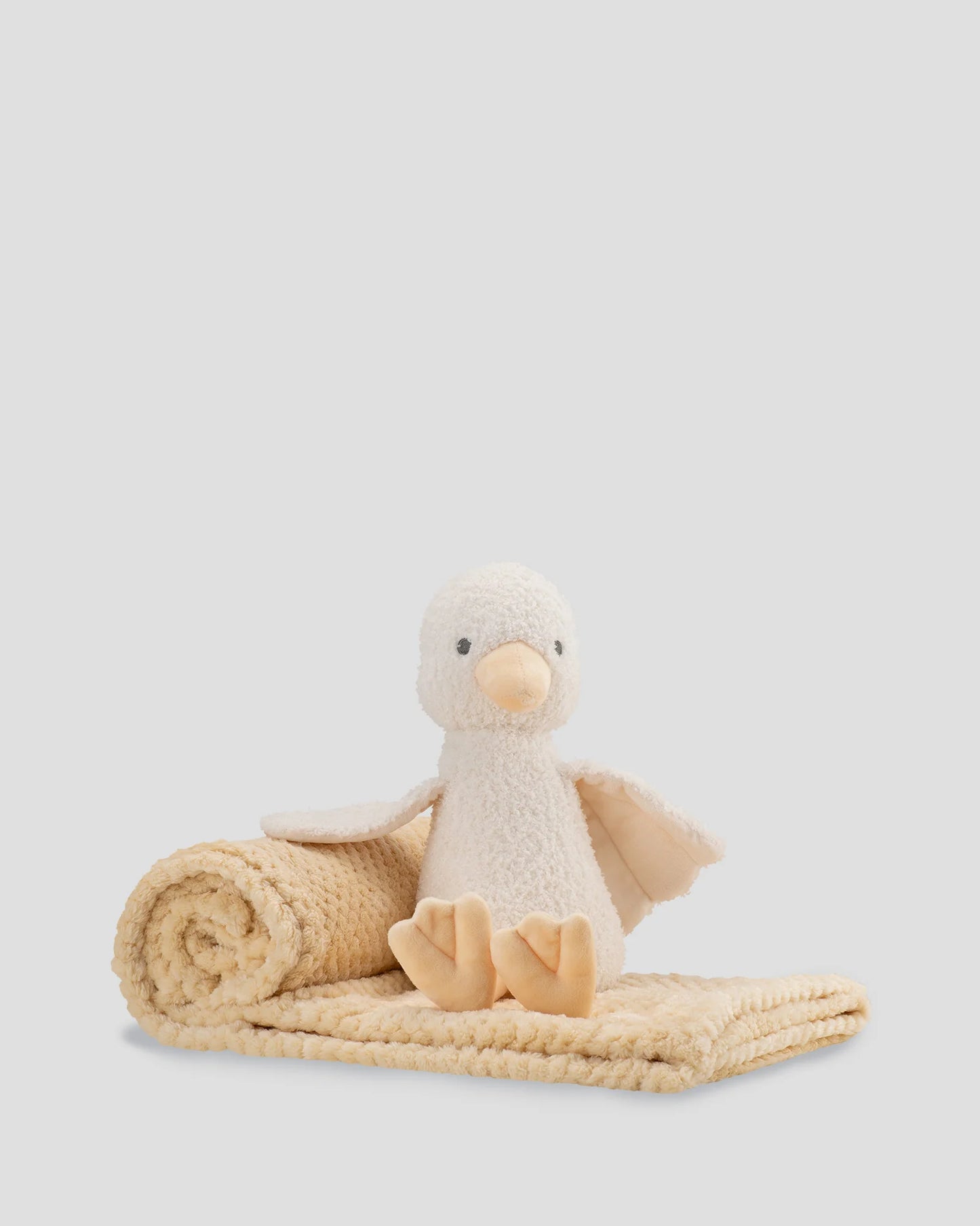 Soft Plush Toy & Blanket - Fuzzy Duck