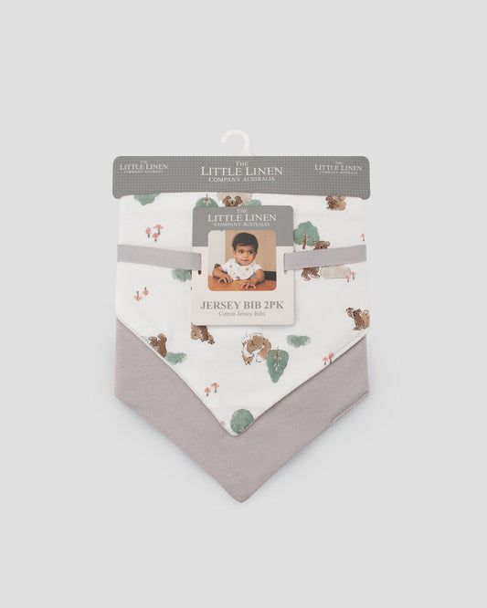 Jersey Bibs 2 Pack - Willow Bear