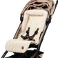 Cozy fleece Pram Liner - Green Squiggle