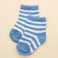 Organic Cotton Baby Socks - Blue Stripes
