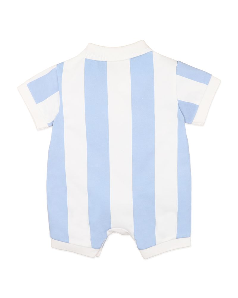 Max S/S Rugby Romper - Max Stripe