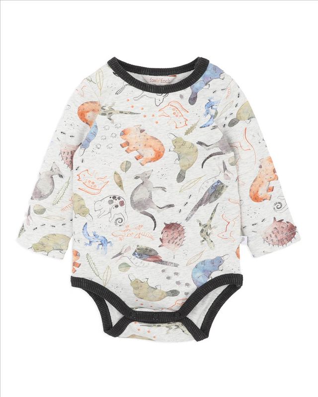Outback Adventure Print L/S Bodysuit