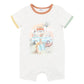 Ivan Camp Scene S/S Romper - Ice Grey Marl