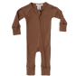 Essential Zip Romper - Chocolate