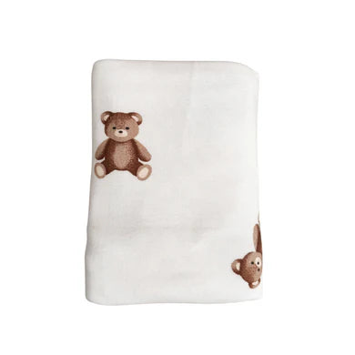 Swaddle & Beanie Set - Teddies