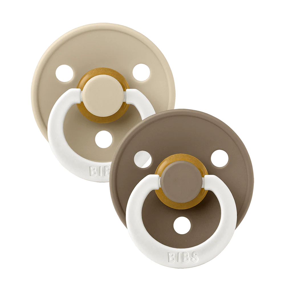 BIBS Night Glow Dummies Size 1 - Vanilla/Dark Oak