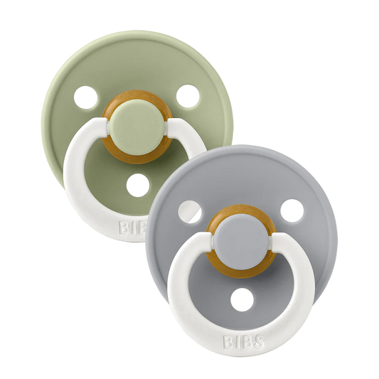 BIBS Night Glow Dummies Size 2 - Sage/Cloud