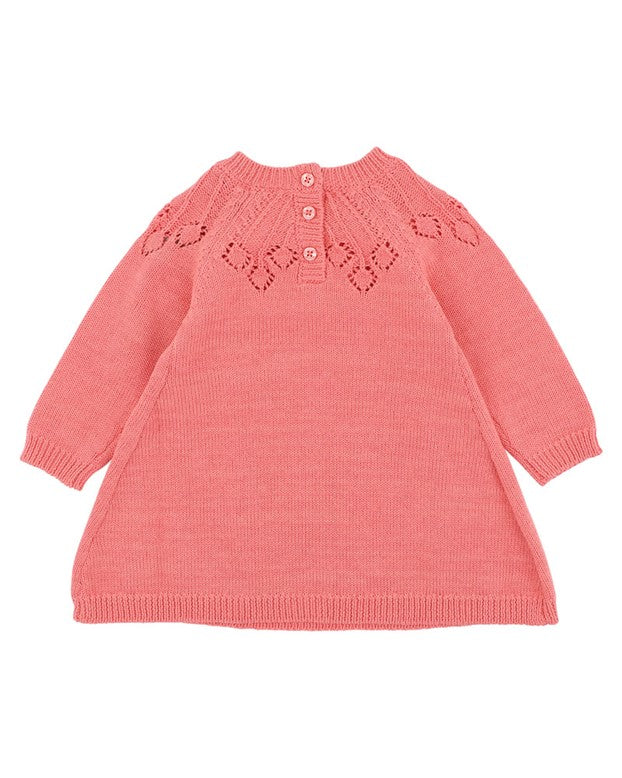 Lyla Knitted Dress - Coral Marl