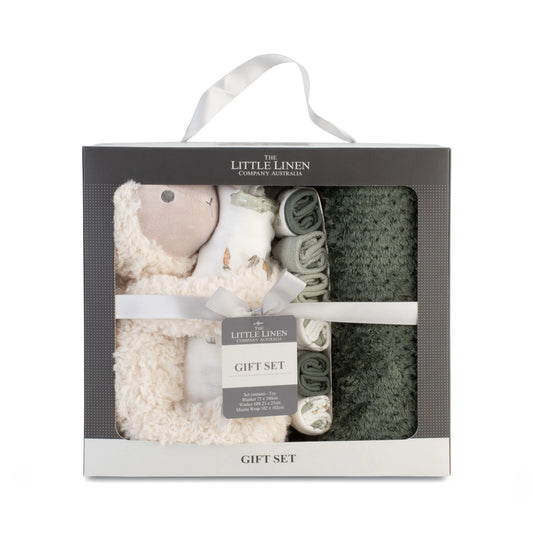 Boxed Baby Gift Set - Farmyard Lamb