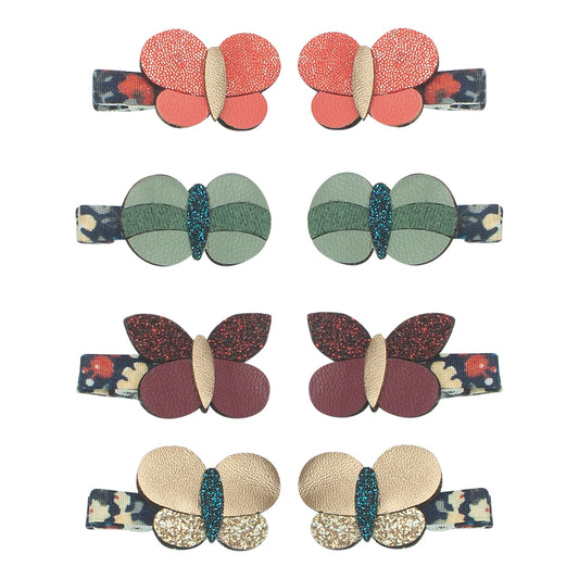 Bonnie Butterfly Mini Clips - Winter Ivy