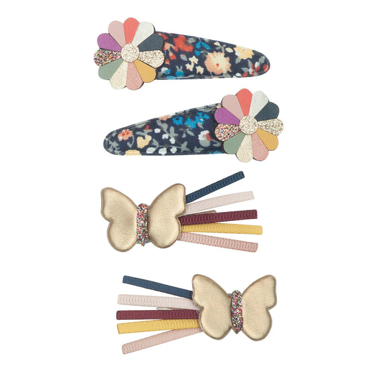 Ivy Butterfly Clips - Winter Ivy