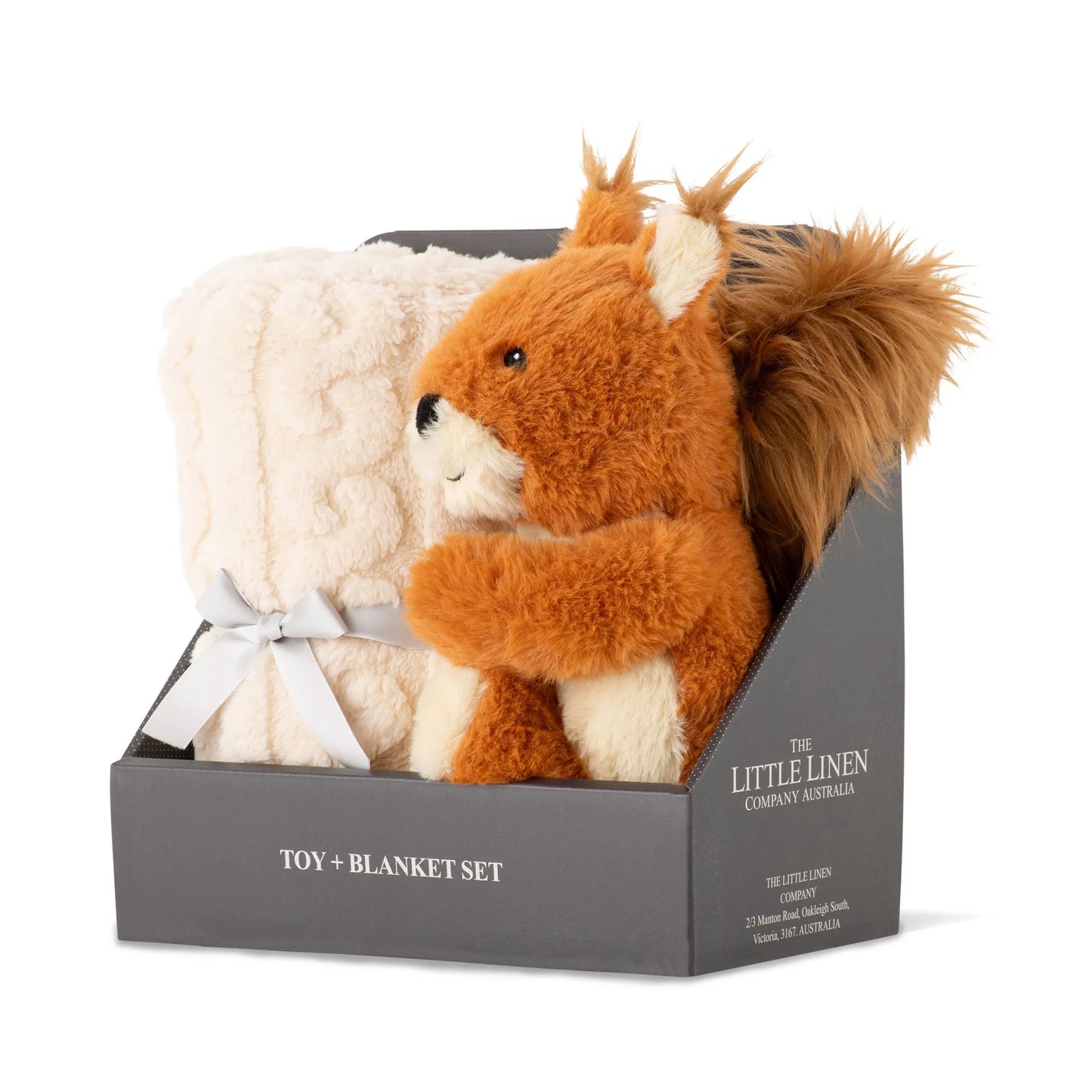 Soft Plush Toy & Blanket - Bushland Squirrel