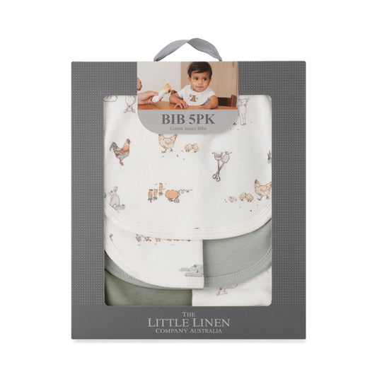 Jersey Bib 5PK - Farmyard Lamb
