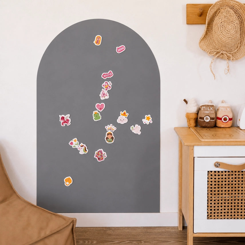 Magnetic Playwall™ | Magnetic Wall Decal For Kids & Playrooms - Ash