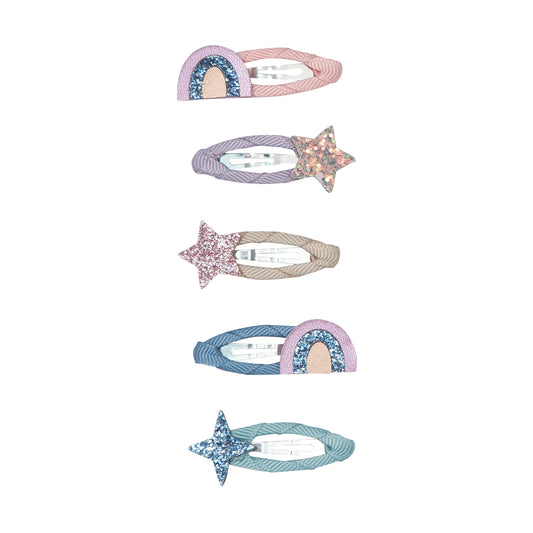 Rainbow & Star Mini Clic Clacs - Space Unicorn