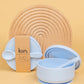 Silicone Suction Bowl w Lid & Spoon - Pastel Sky