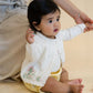 Bonnie Embroidered Cardigan - Cloud