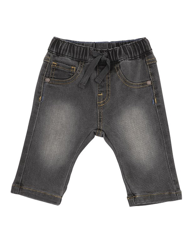 Tiger Pull On Jeans - Charcoal