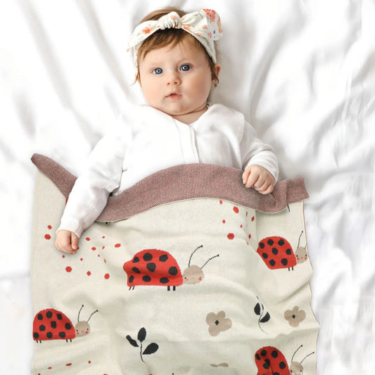 Lily Lady Bird Baby Blanket