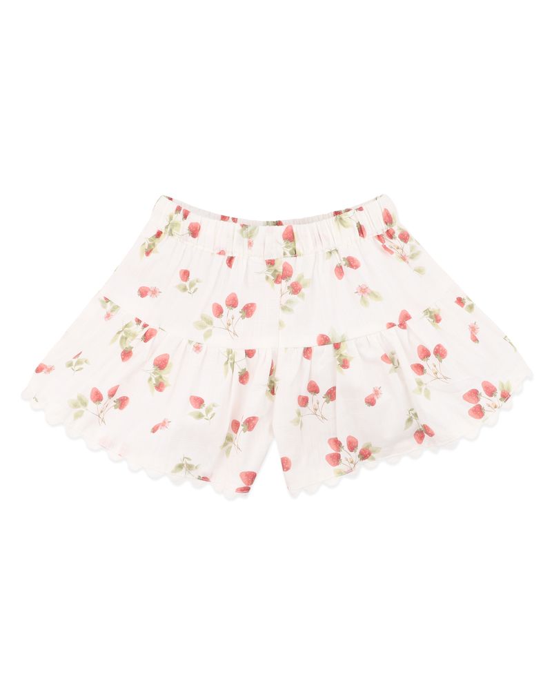 Poppy Strawberry Print Shorts