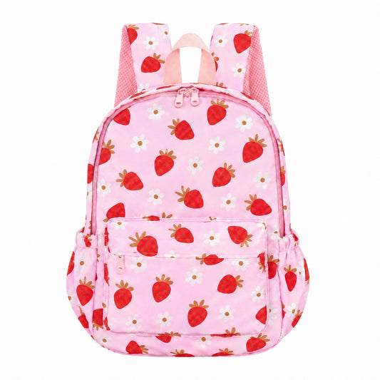 Mini Toddler Daycare Backpack - Strawberry Fields