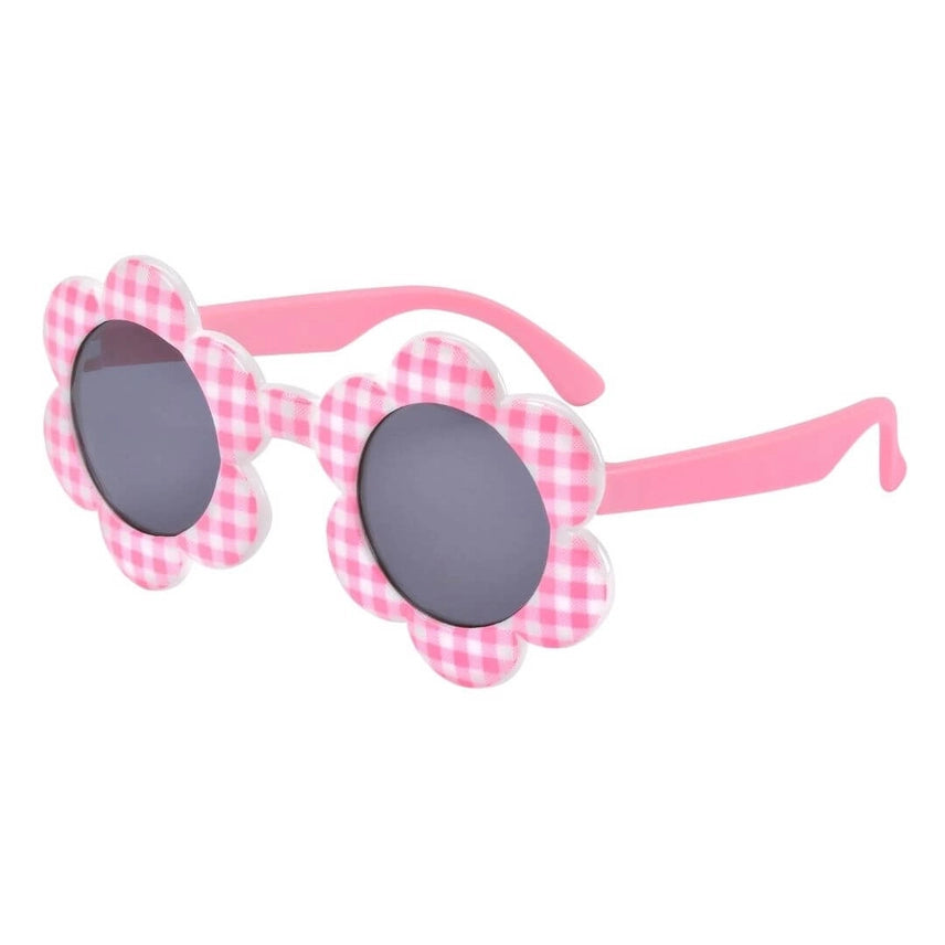 Baby Sunglasses - Daisy, Pink Check