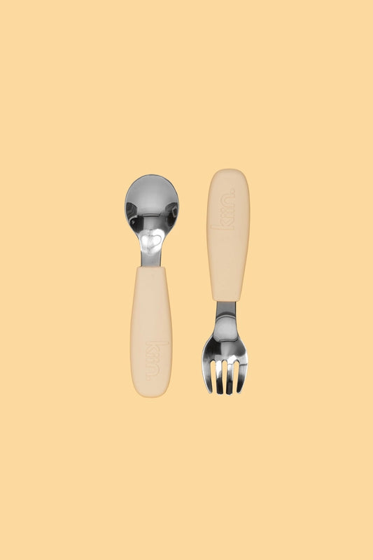 Silicone Cutlery Set - Vanilla