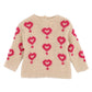 Girls Hearts Jumper - Multi