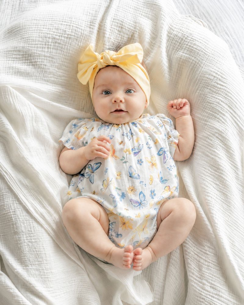 Libby S/S Butterfly Print Romper