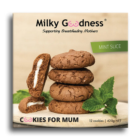 Milky Goodness Mint Slice Lactation Cookies