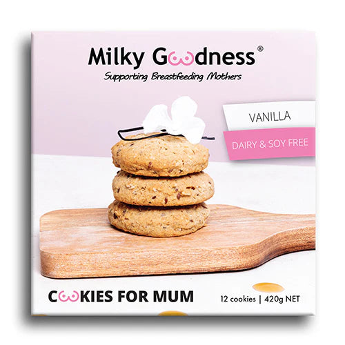 Milky Goodness Vanilla Lacation Cookies ( Dairy & Soy Free)