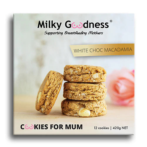MIlky Goodness White Choc Chip & Macadamia Lactation Cookies