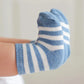 Organic Cotton Baby Socks - Blue Stripes