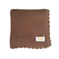 Heirloom Knit Blanket - Chocolate