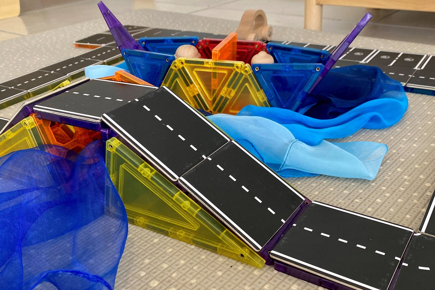 Magnetic Tile Topper - Road Pack 40Pce