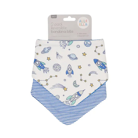 Bandana Bib 2 Pk - Blast Off