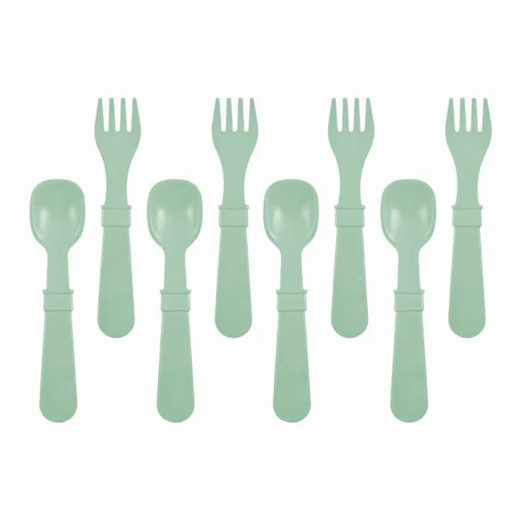Re-Play Fork and Spoon Set - Sage